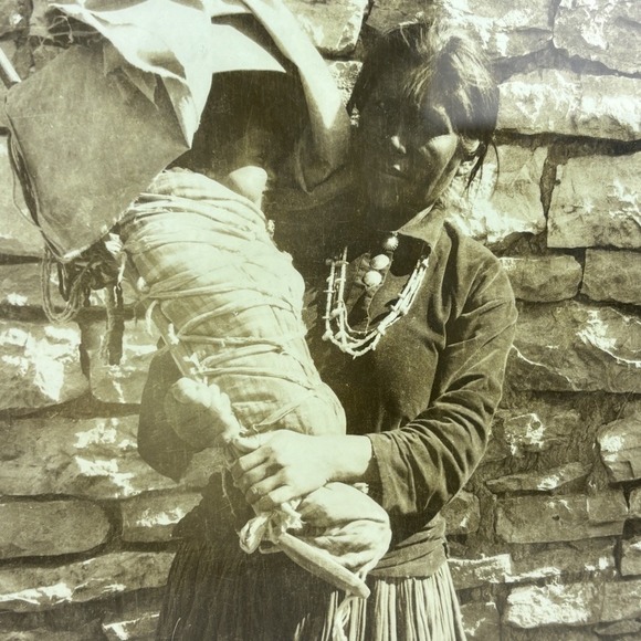 Harmon Percy Marble 8x10 Navajo Woman Baby 1911-1926 Cradleboard Photo - Picture 3 of 6
